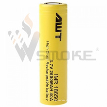 Awt 18650 Li-Ionen-Akku 18650 2600 mAh 40A Wiederaufladbare Batterie